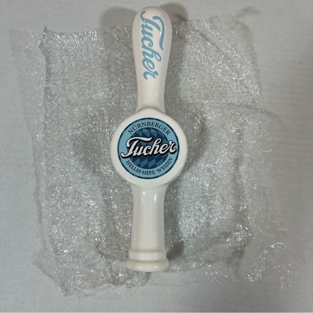 Tucher Helles Hefe Weizen beer tap handle